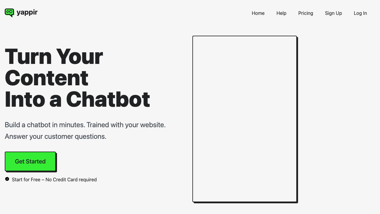 Yappir 网站截图