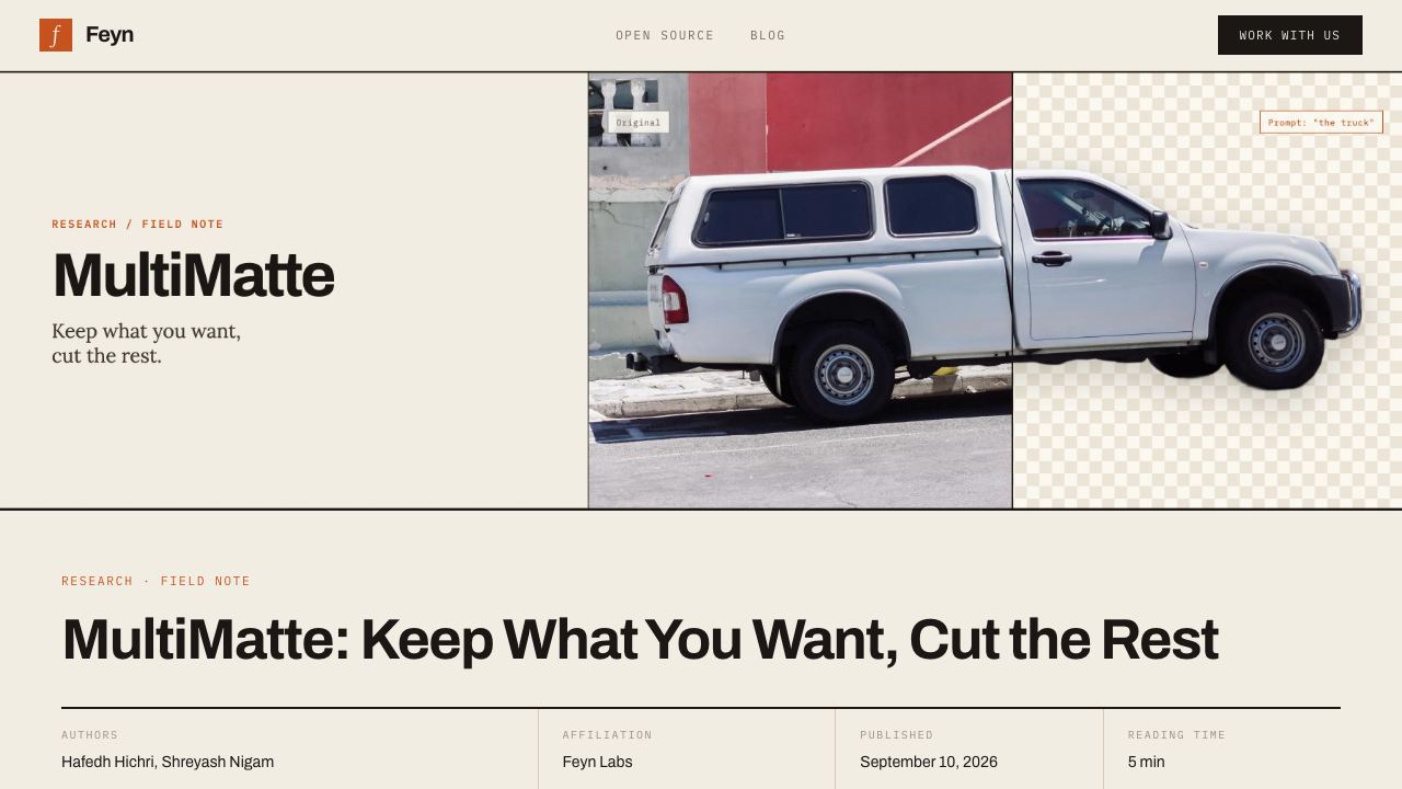 MultiMatte website screenshot