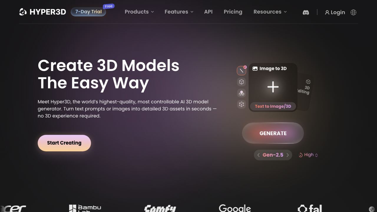 Rodin website screenshot