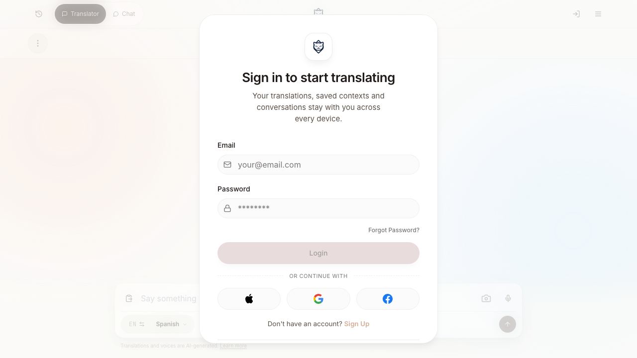ULOCAT - Smart Translator 网站截图