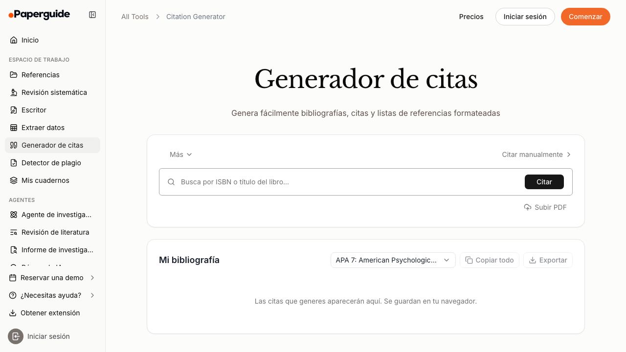 Citation Generator AI 网站截图