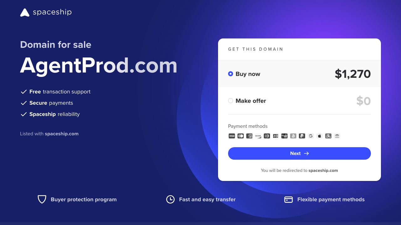 AgentProd website screenshot