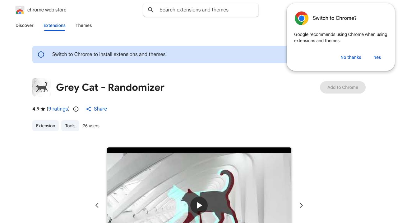 Grey Cat - Randomizer 网站截图