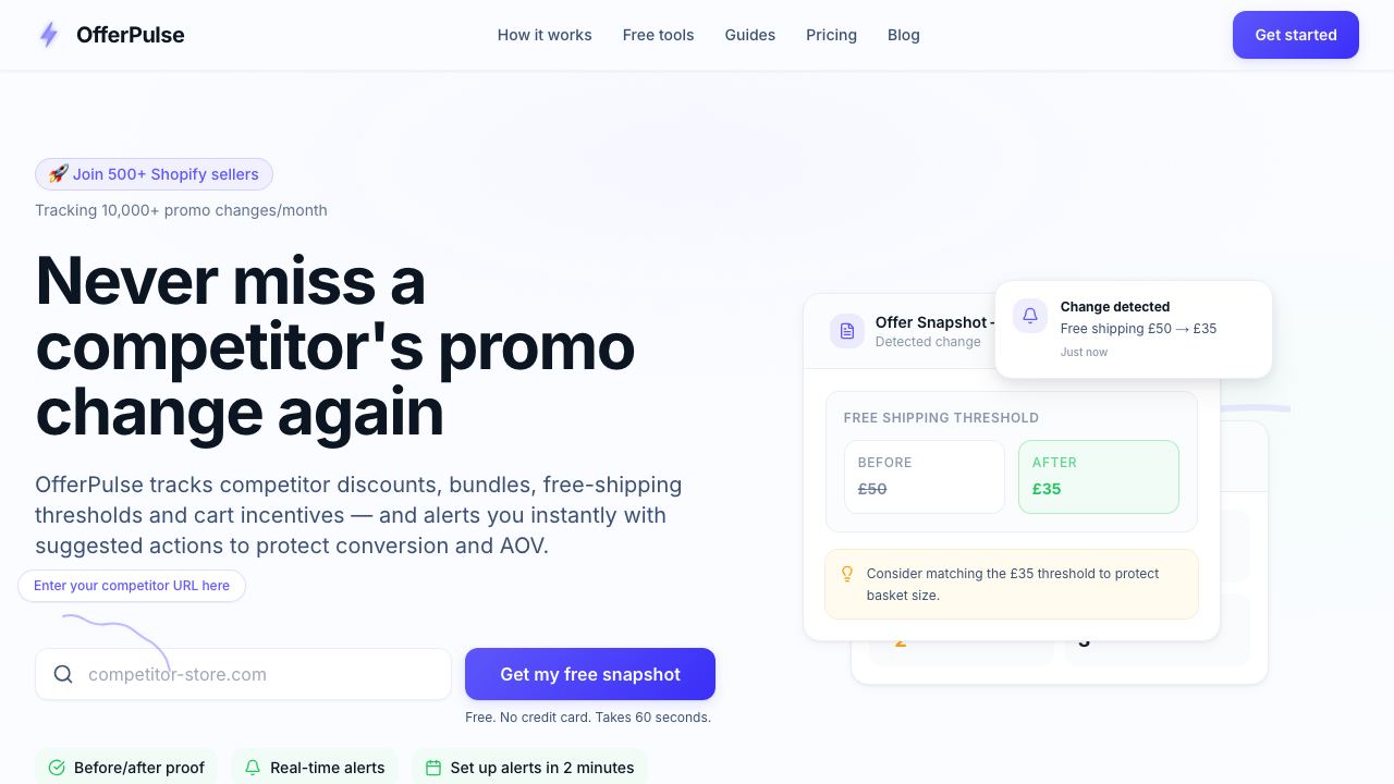 OfferPulse website screenshot