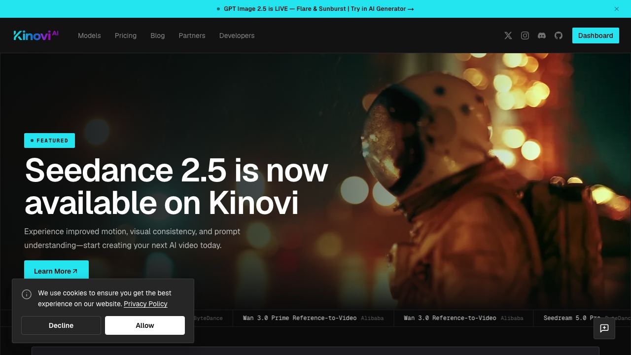 Seedance 2.0 AI Video Generator 网站截图