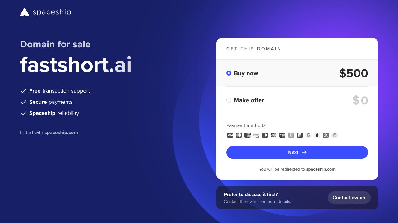 FastShort AI 网站截图