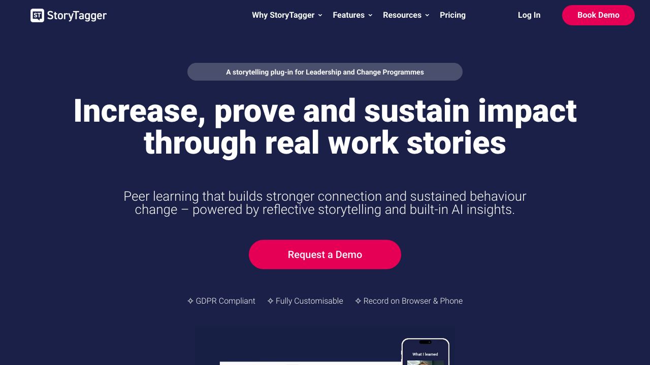 StoryTagger 网站截图