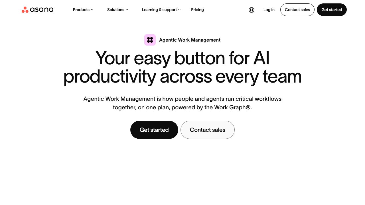 Asana 网站截图