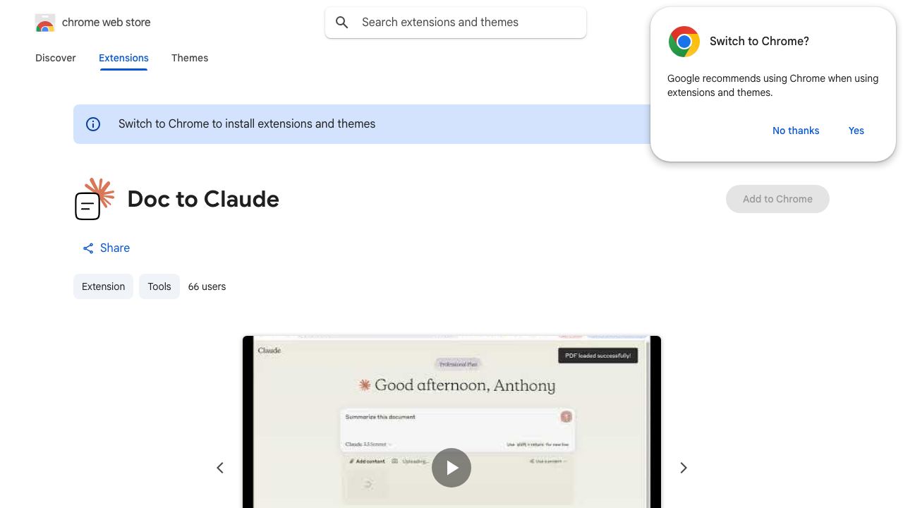 Doc to Claude 网站截图