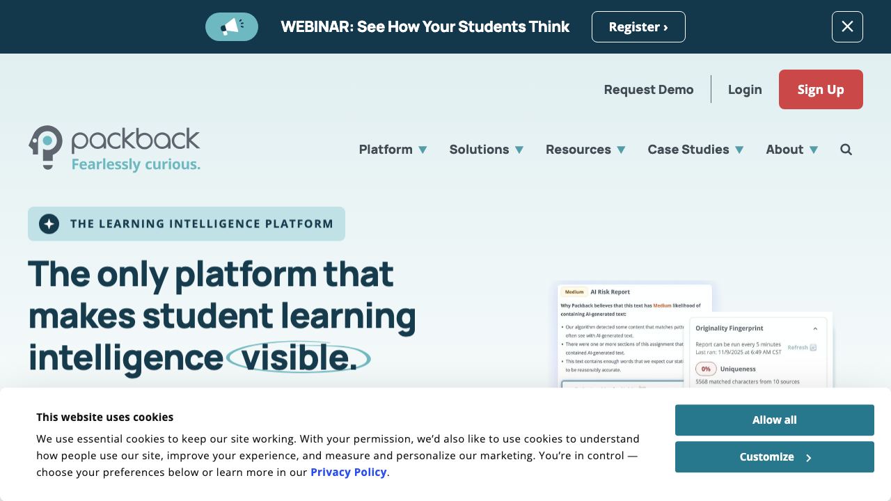 packback.co website screenshot