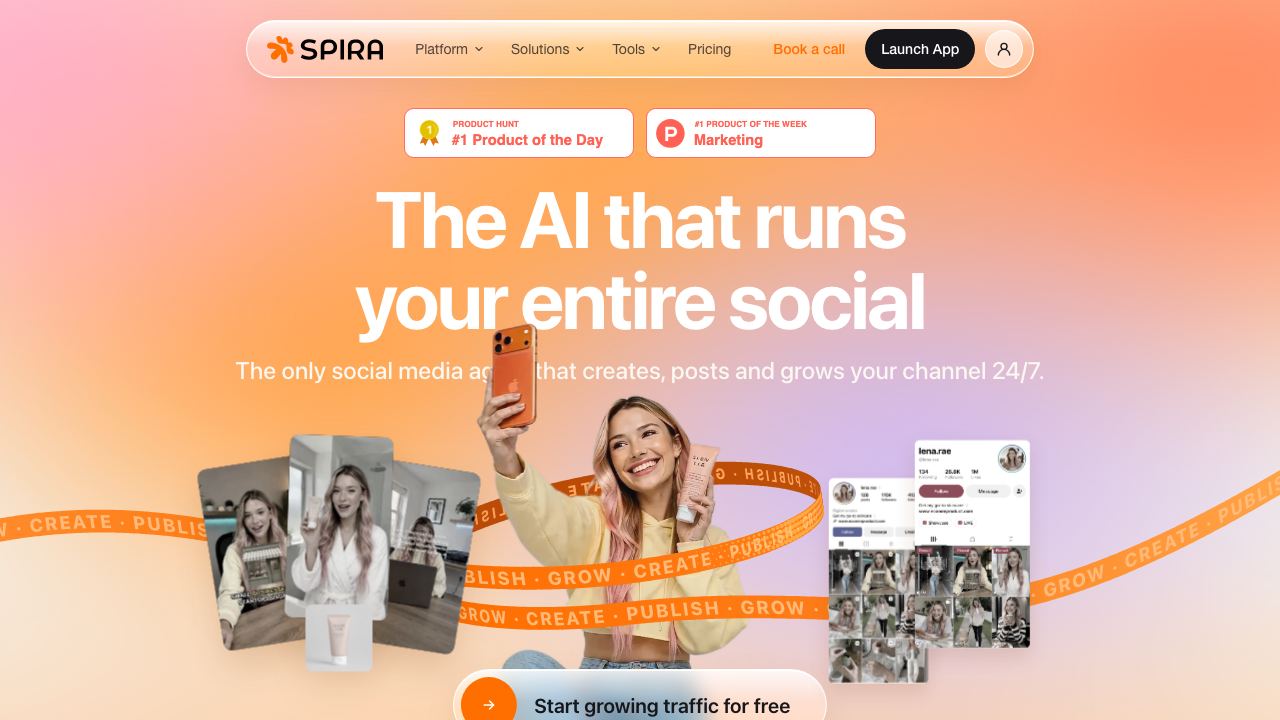Spira AI 网站截图