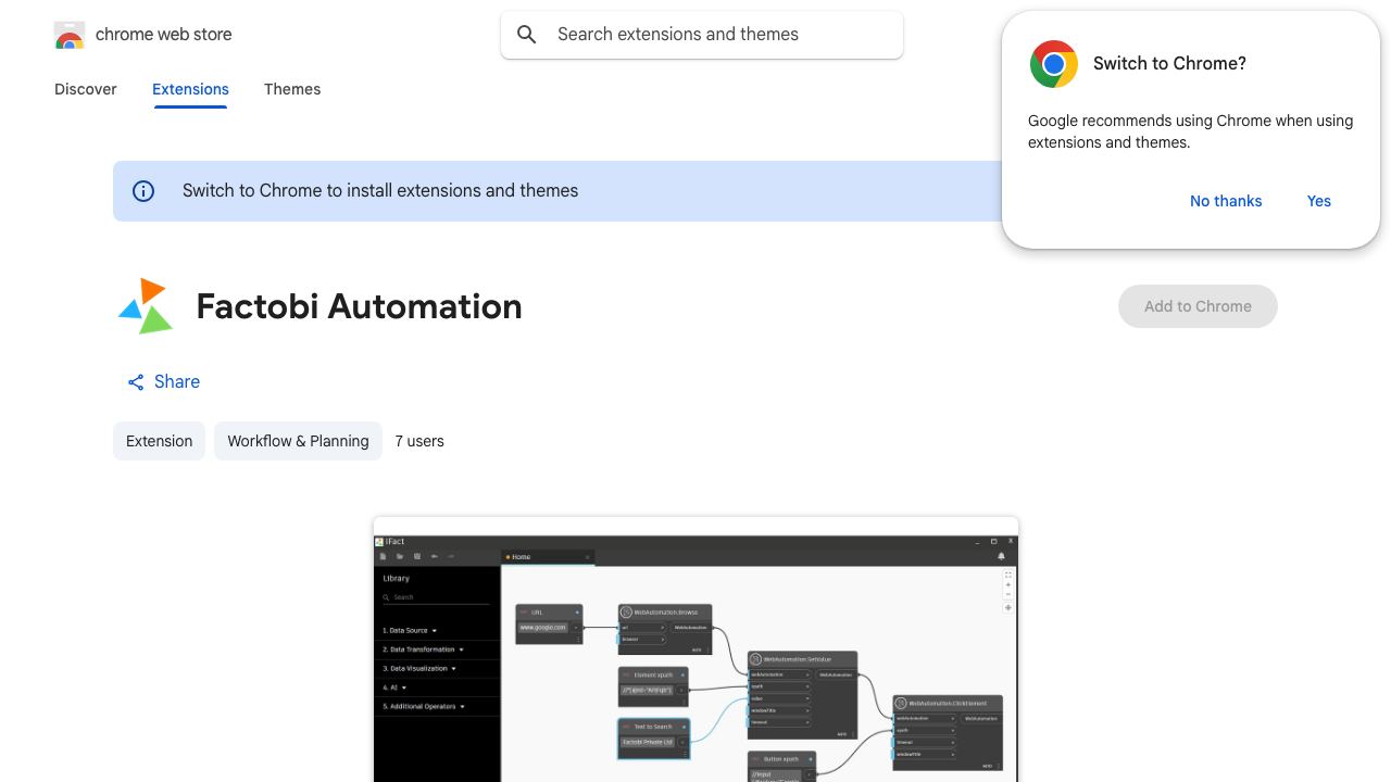 Factobi Automation 网站截图