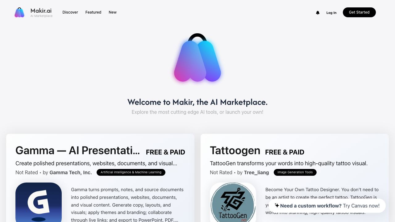 Makir.ai website screenshot
