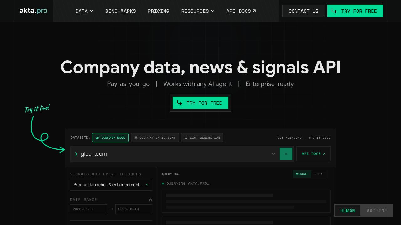 akta.pro website screenshot