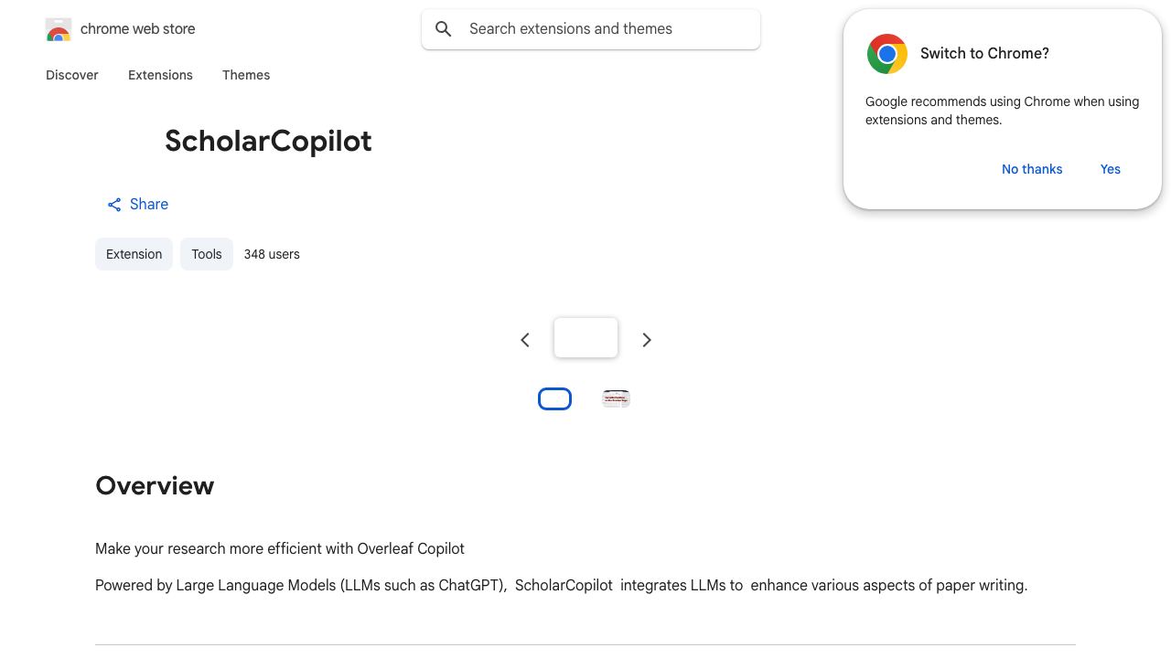 ScholarCopilot 网站截图