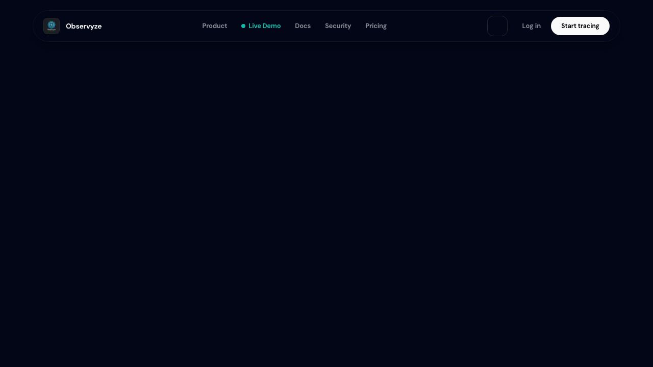 Observyze website screenshot