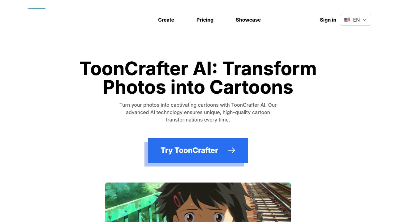ToonCrafter AI 网站截图