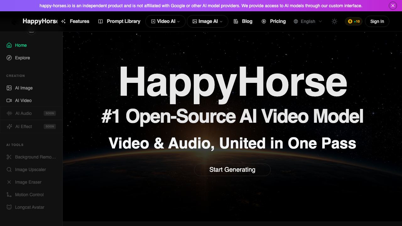 happy-horses.io 网站截图