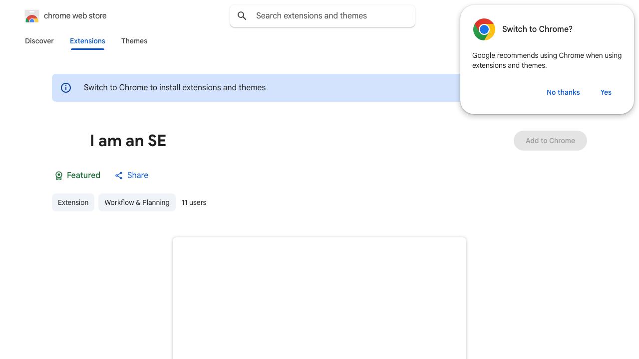 I am an SE 网站截图