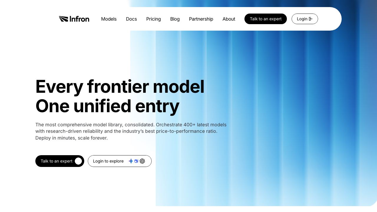 OneRouter 网站截图