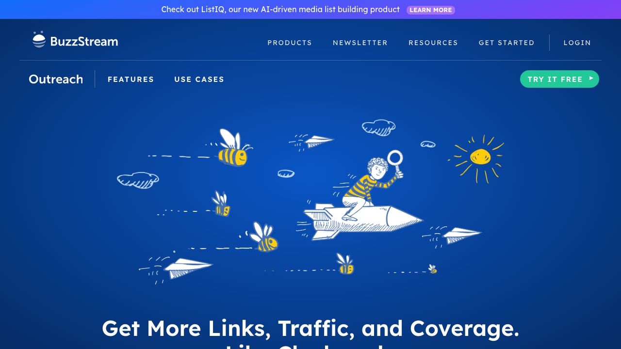 Buzzstream 网站截图