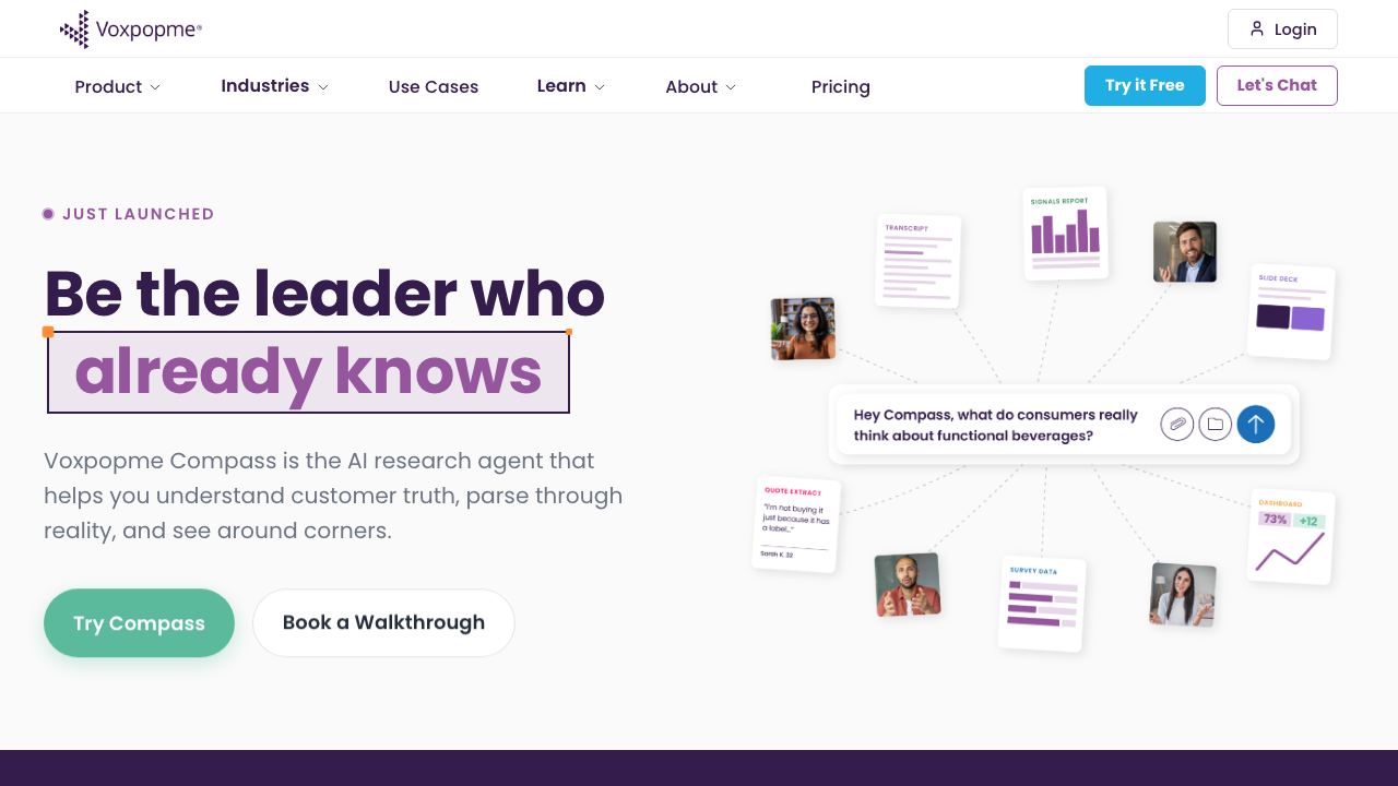 Voxpopme website screenshot