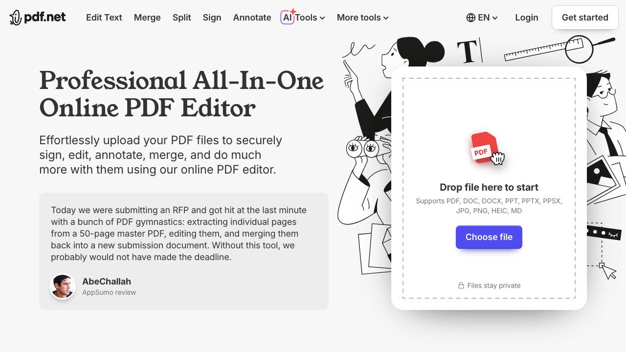pdf.net 网站截图