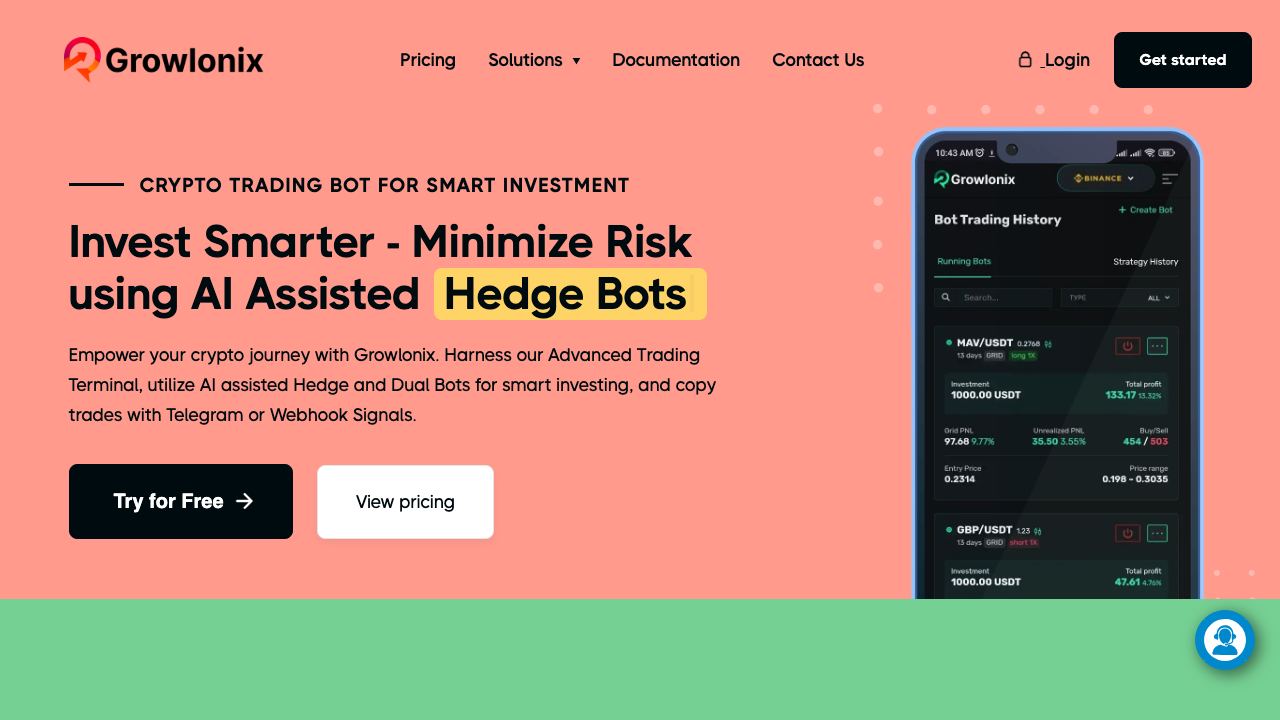 GROWLONIX website screenshot