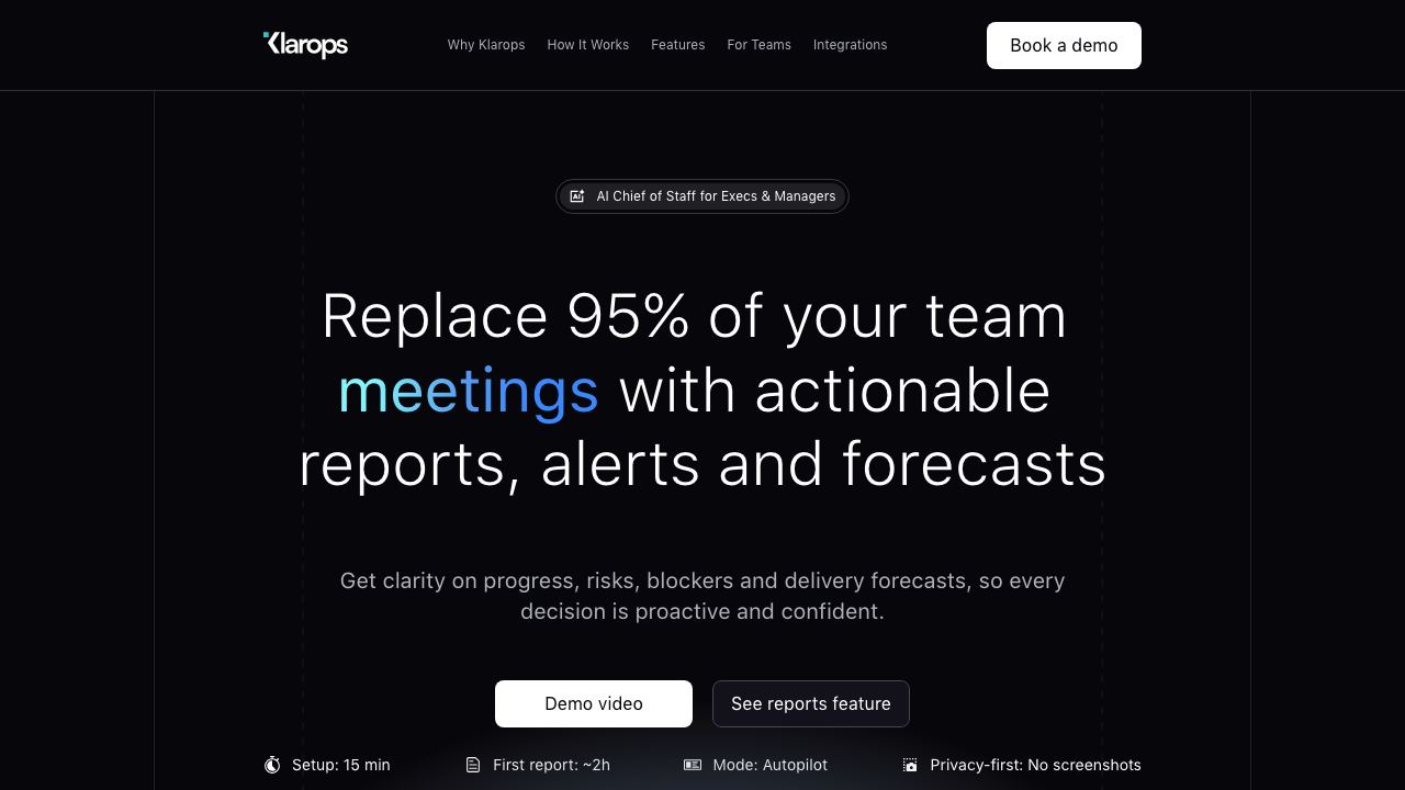 Klarops website screenshot