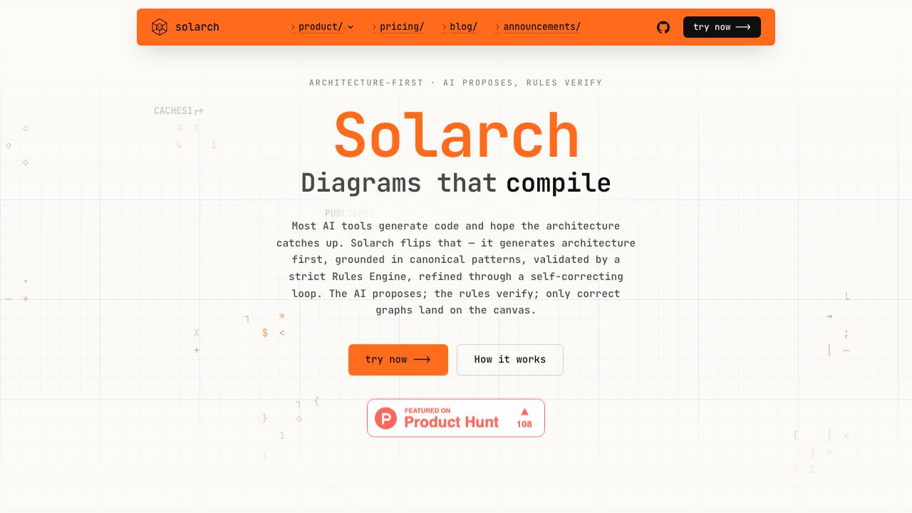 Solarch website screenshot