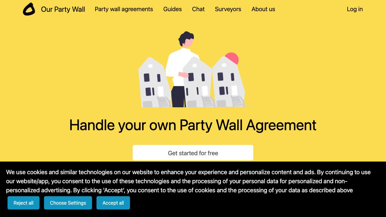 Our Party Wall 网站截图