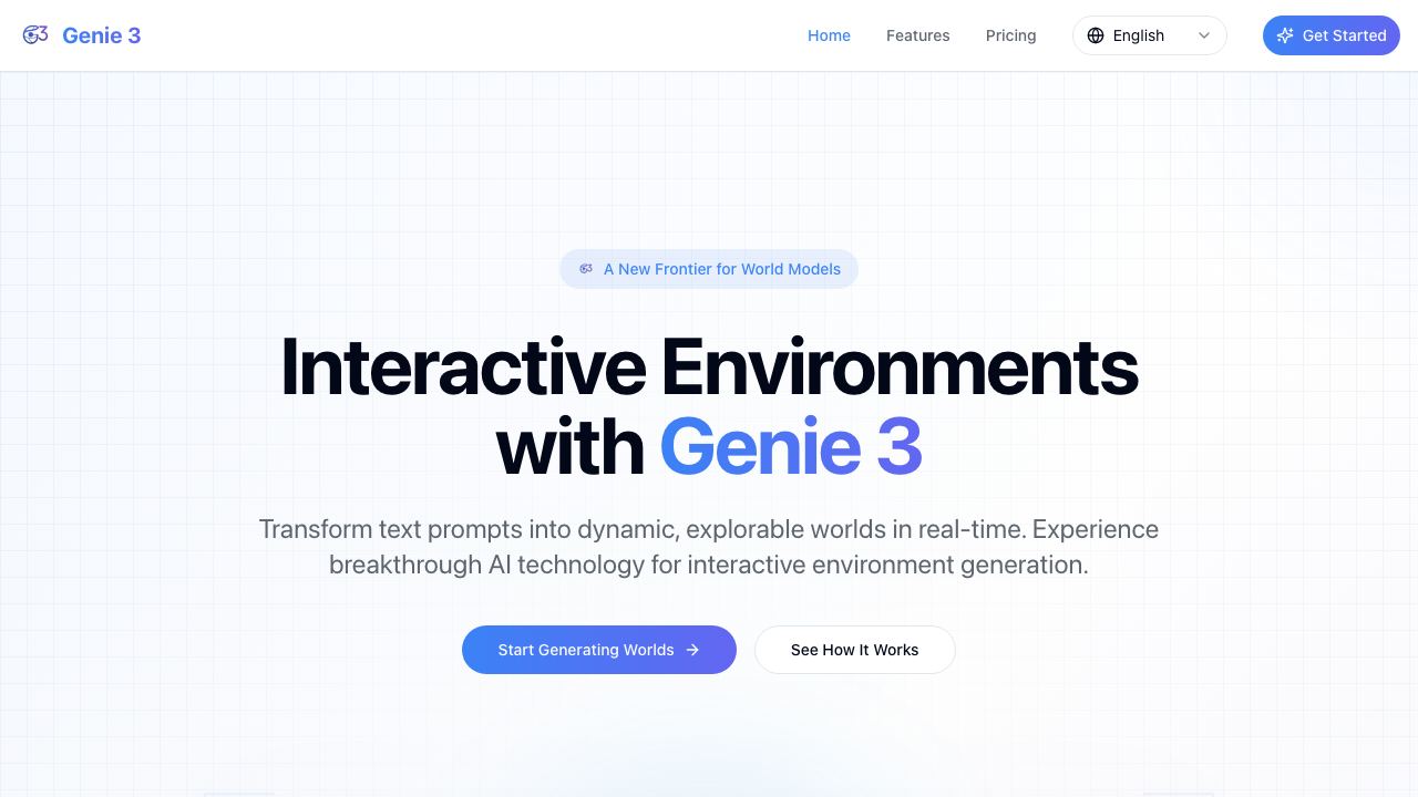 Genie 3 网站截图