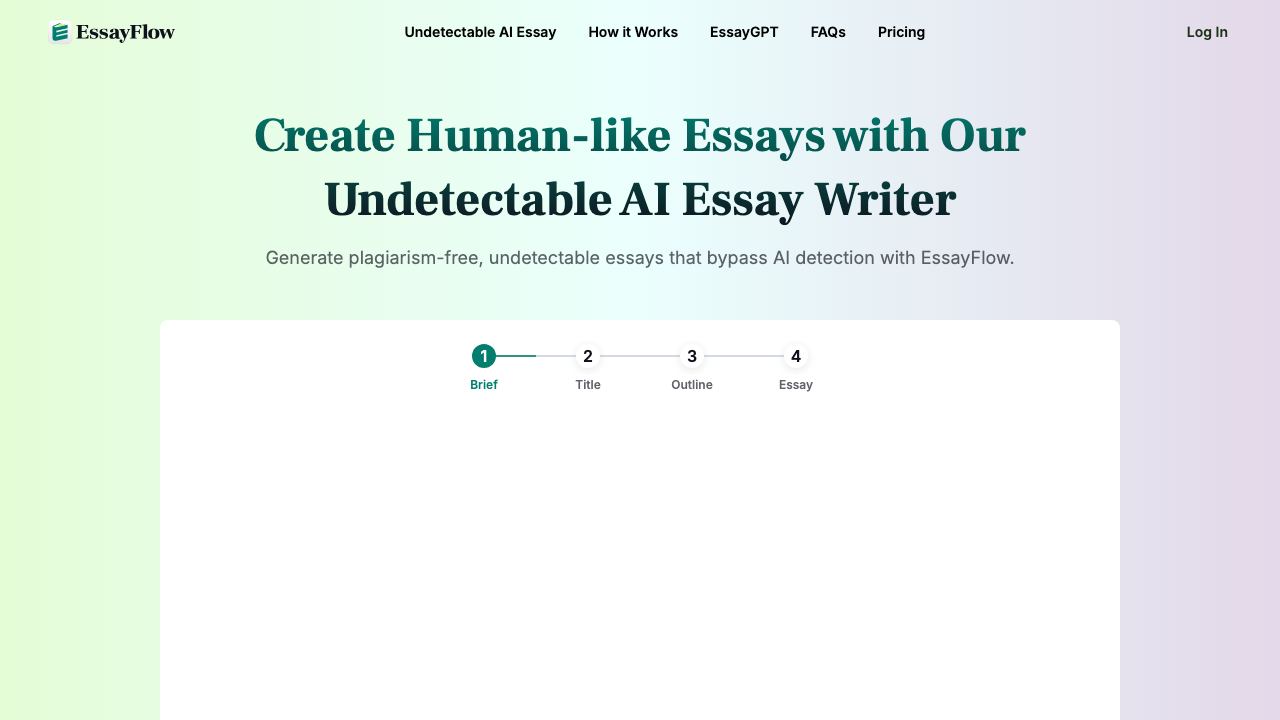 EssayAI ai 网站截图