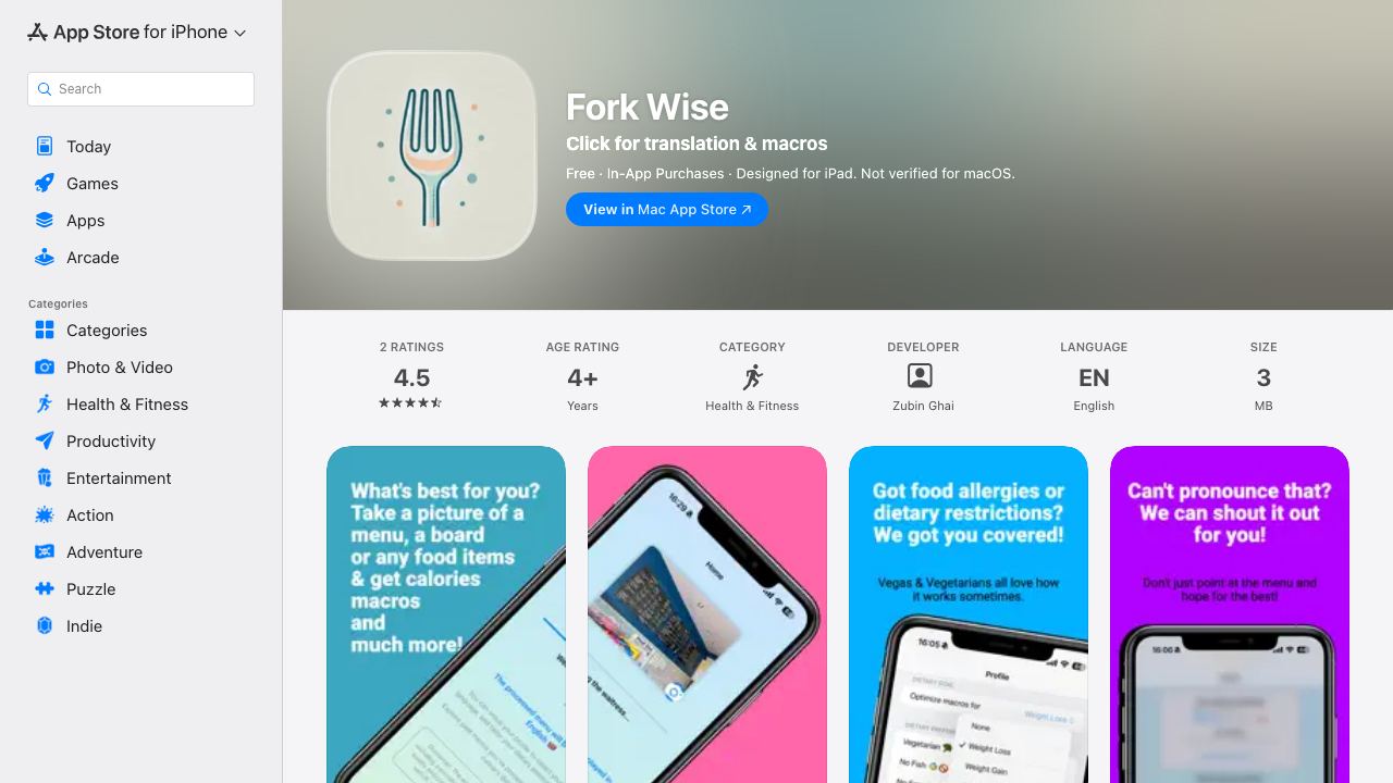 Fork Wise website screenshot
