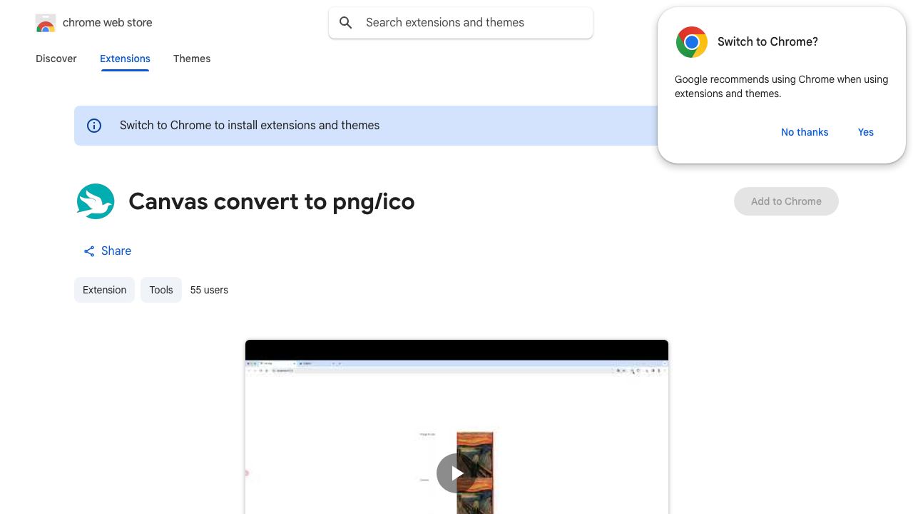 Canvas convert to png/ico 网站截图