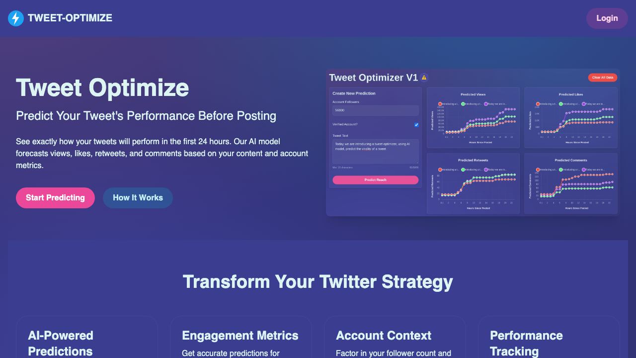 Tweet Optimize 网站截图