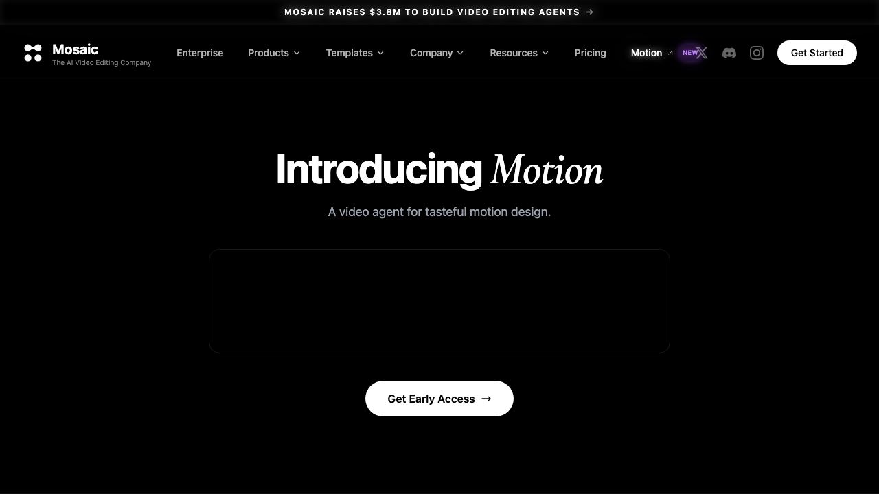 Frame AI website screenshot