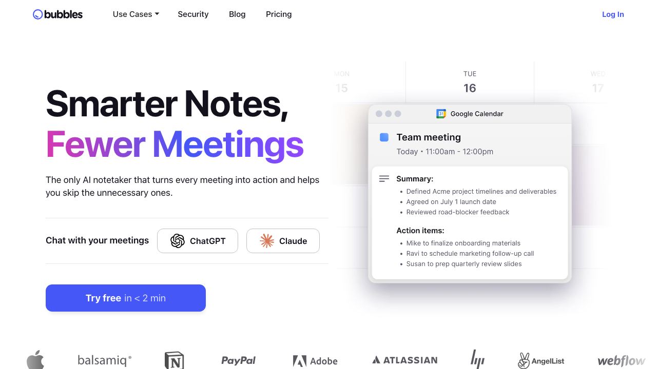 Bubbles Notetakerv2.95 网站截图