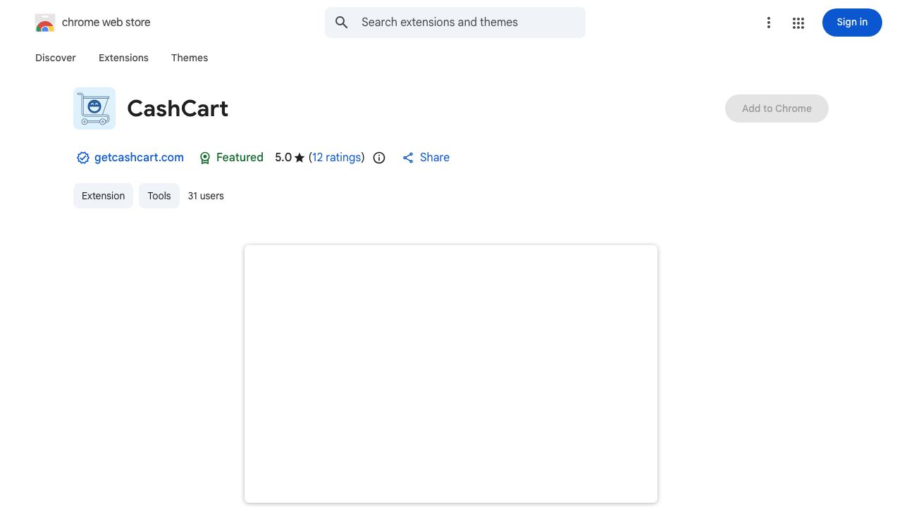 CashCart 网站截图