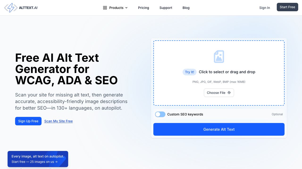 AltText.ai website screenshot