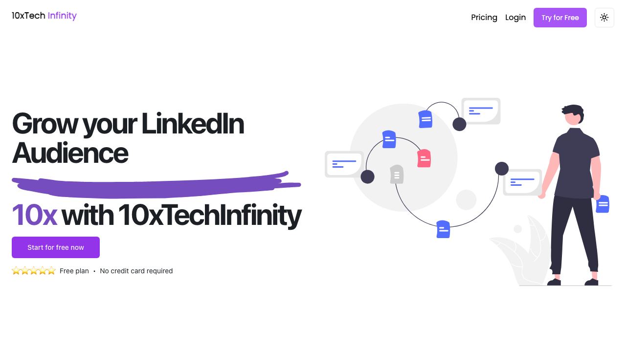 10x Tech Infinity 网站截图