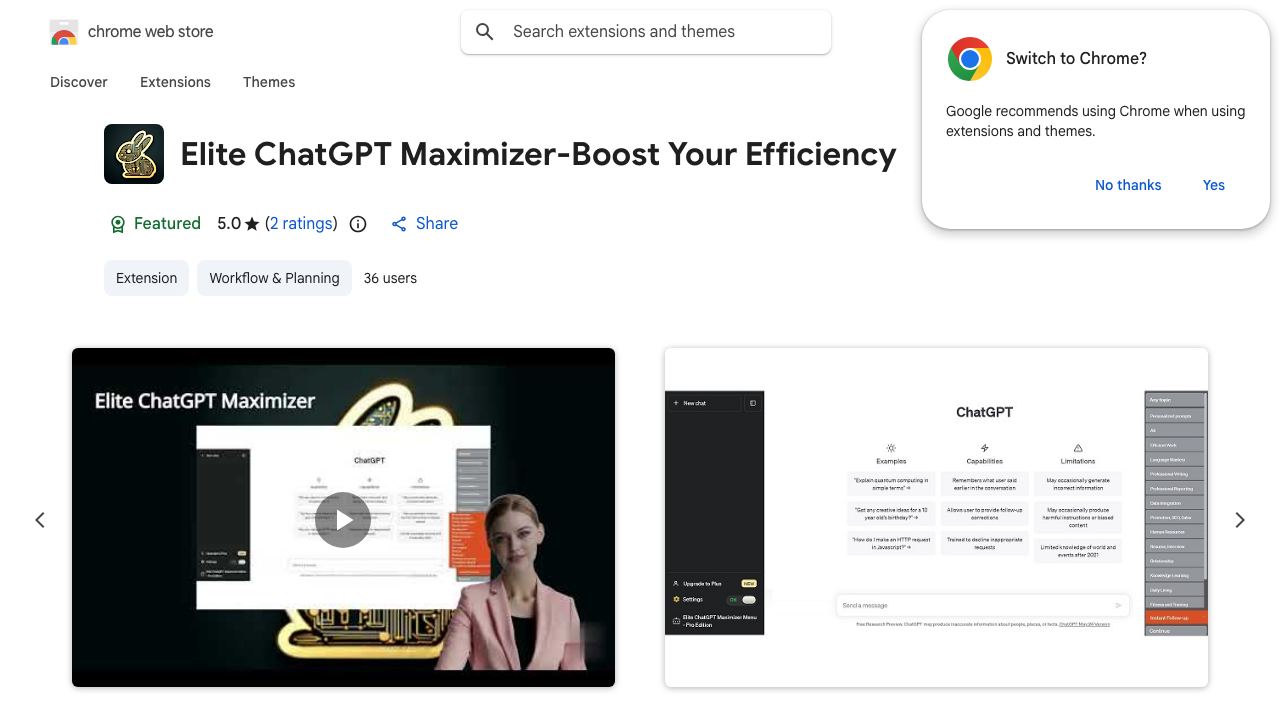 Elite ChatGPT Maximizer-Boost Your Efficiency website screenshot
