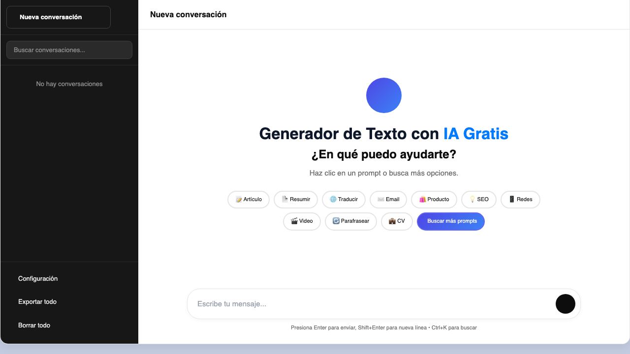 Free Ai text Generator 网站截图