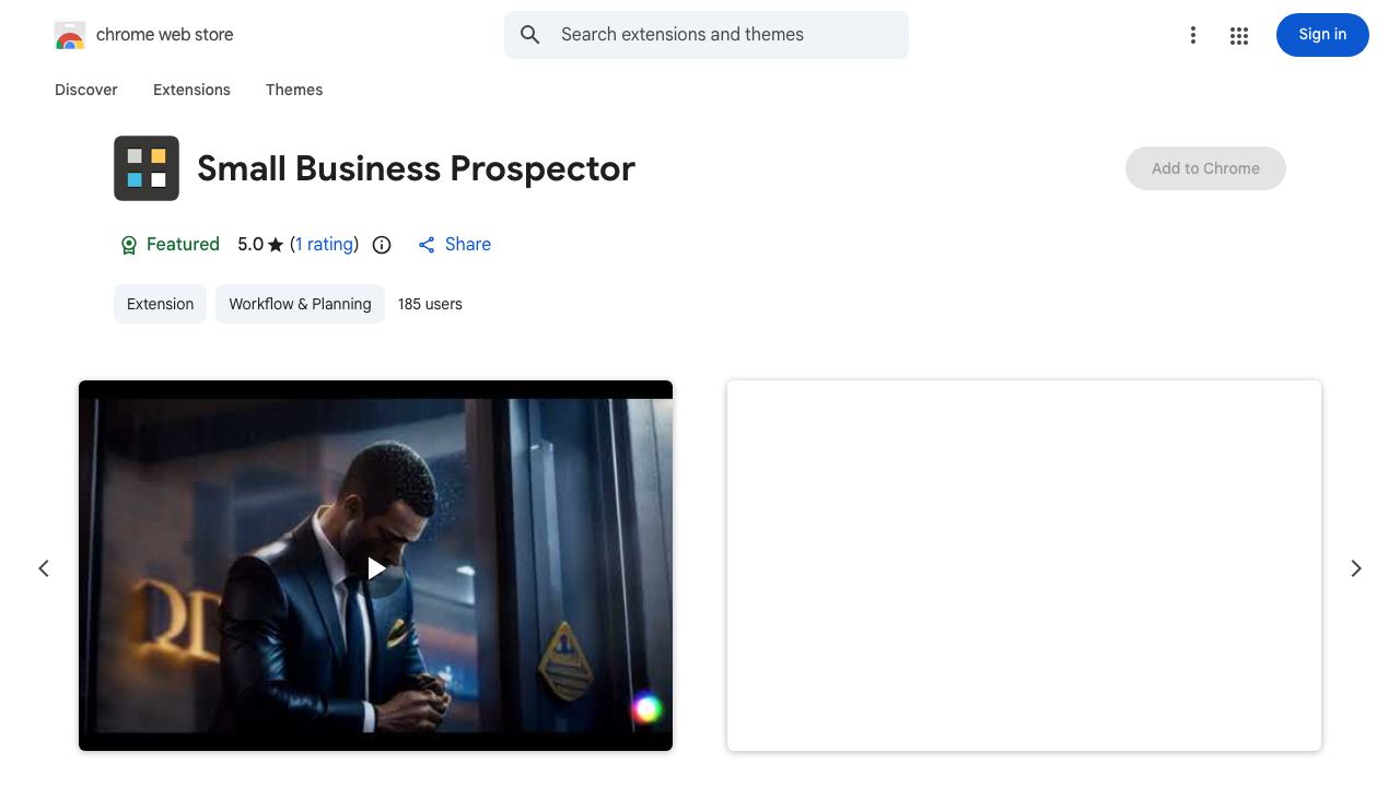 Small Business Prospector 网站截图