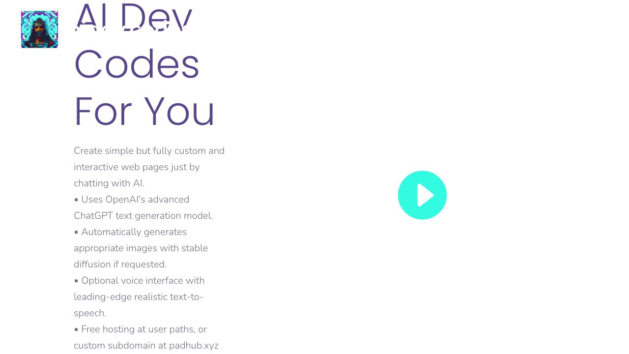 AIDev.Codes 网站截图