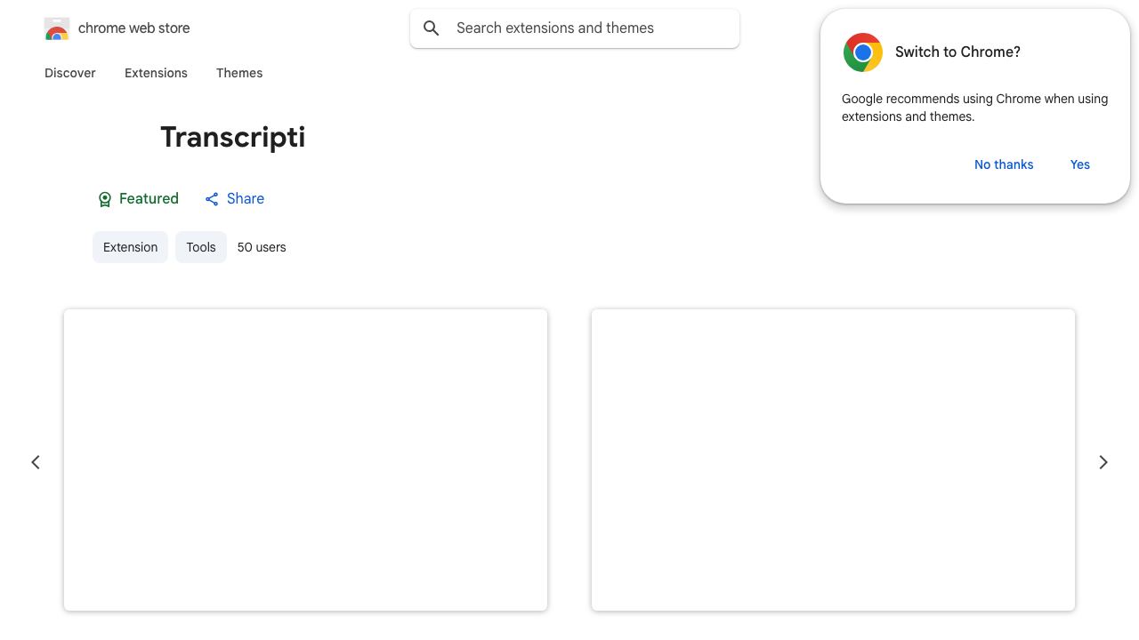 Transcripti 网站截图