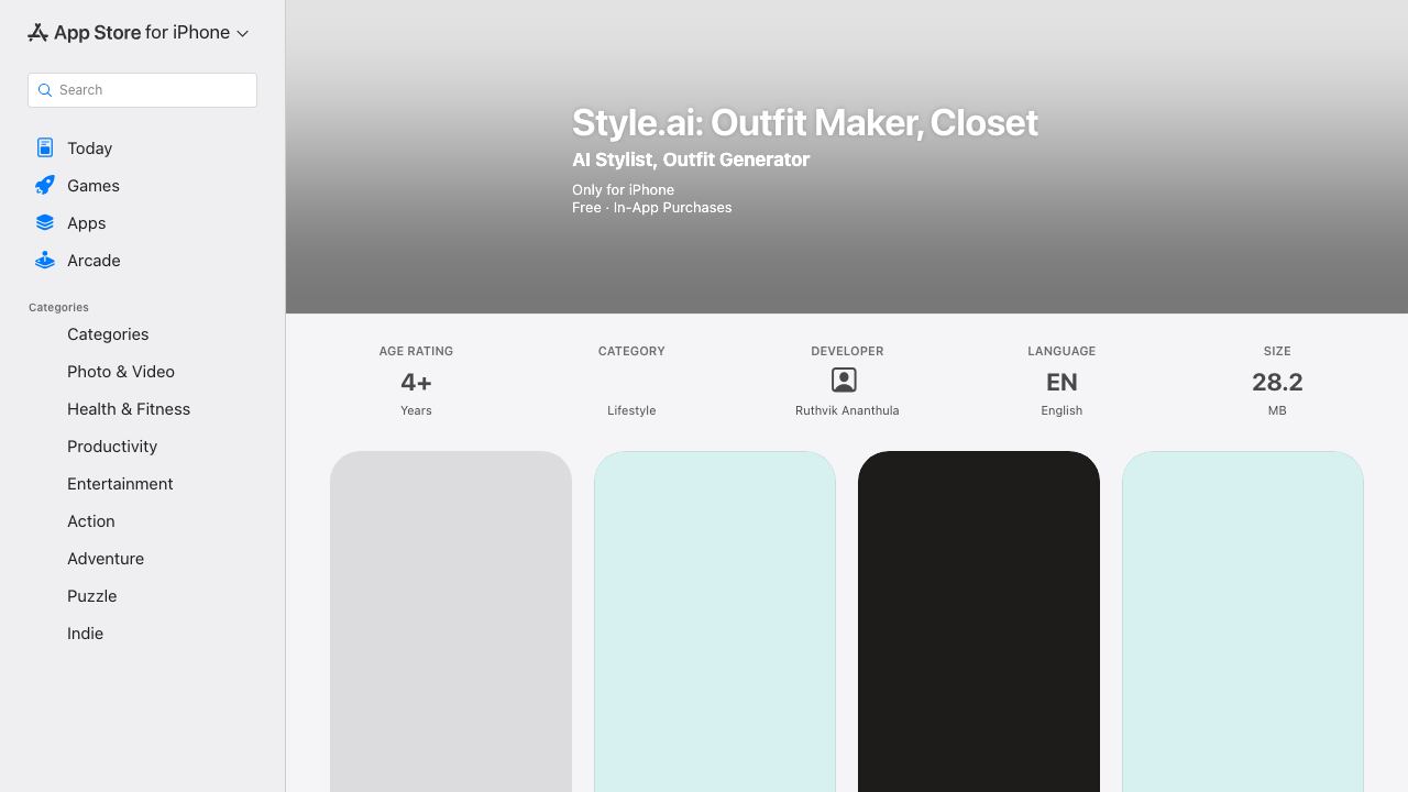 style.ai - Outfit Analysis 网站截图