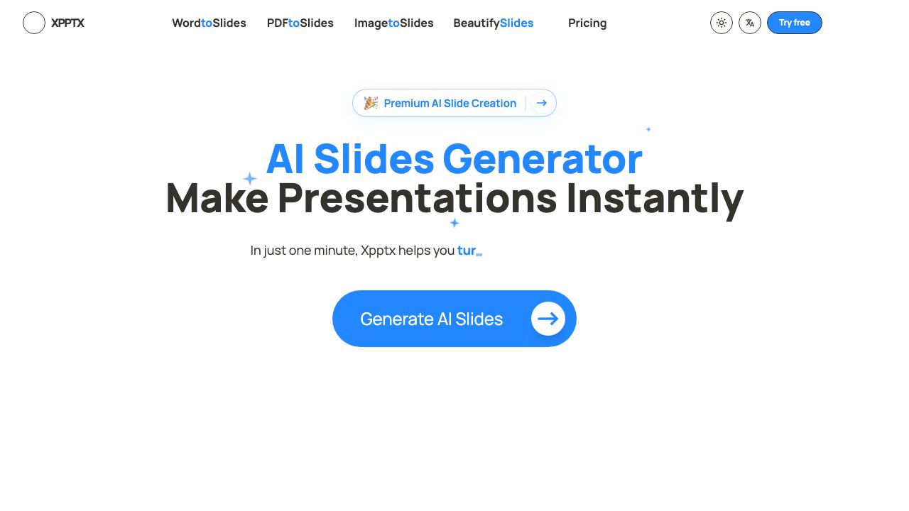 Xpptx website screenshot