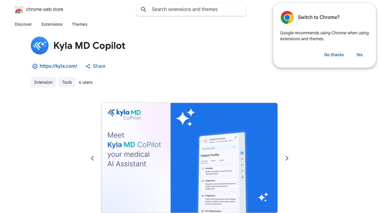 Kyla MD Copilot 网站截图