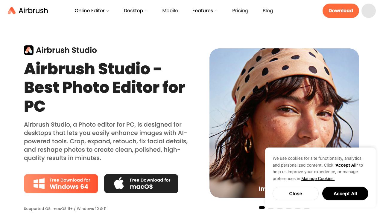 Airbrush Studio - 1 website screenshot